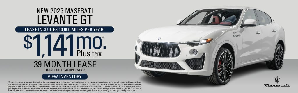 Maserati Levante Lease Offer